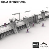 Tabletop Terrain Walls Great Defense Wall