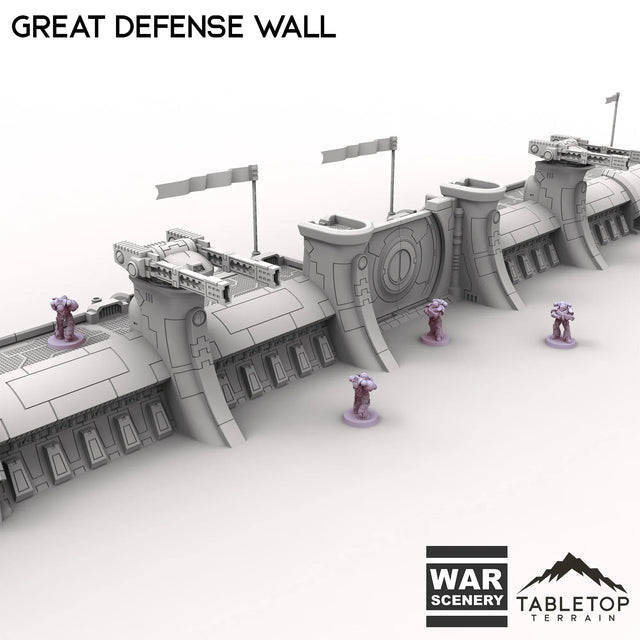 Tabletop Terrain Walls Great Defense Wall