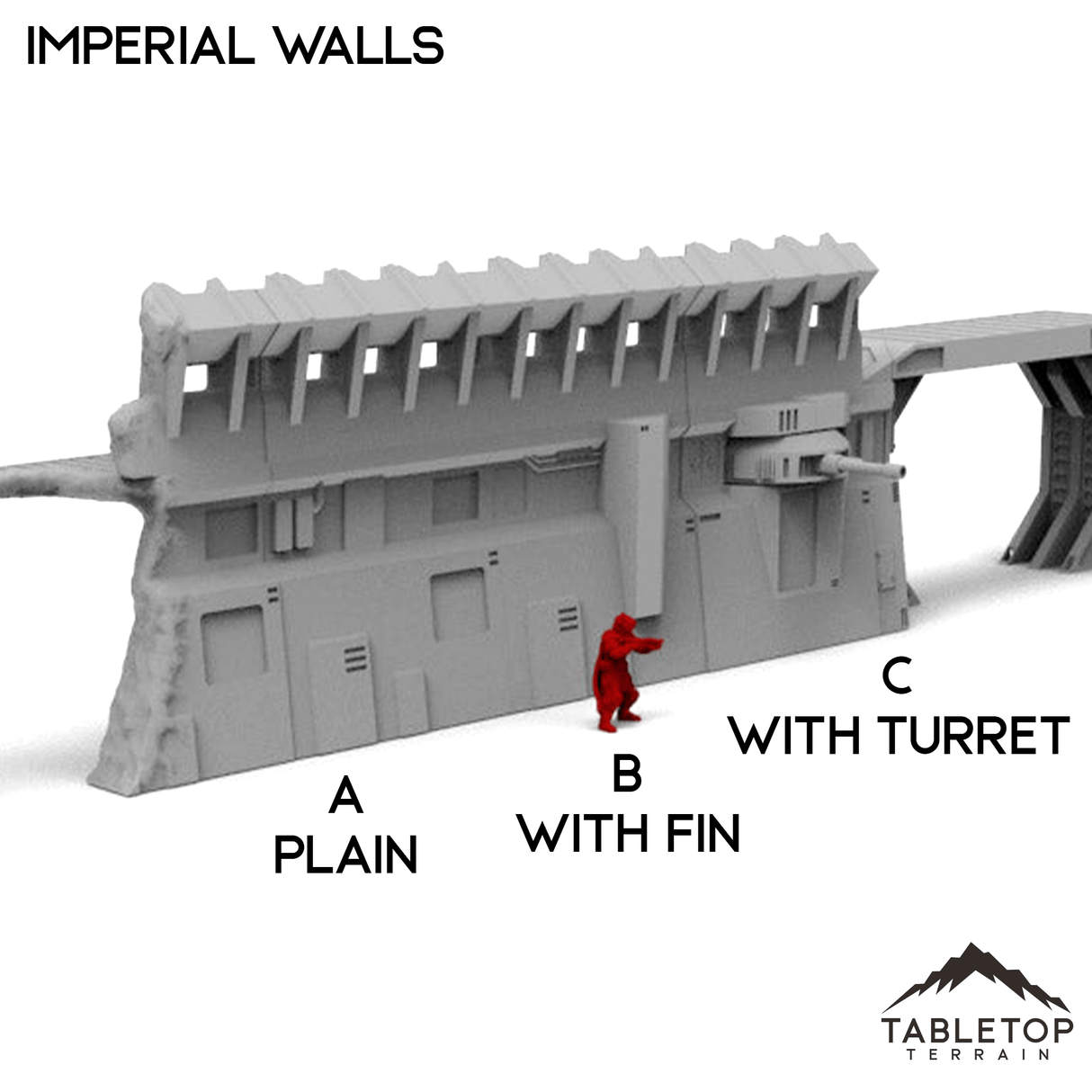 Tabletop Terrain Walls Imperial Walls - Imperial Base Builder