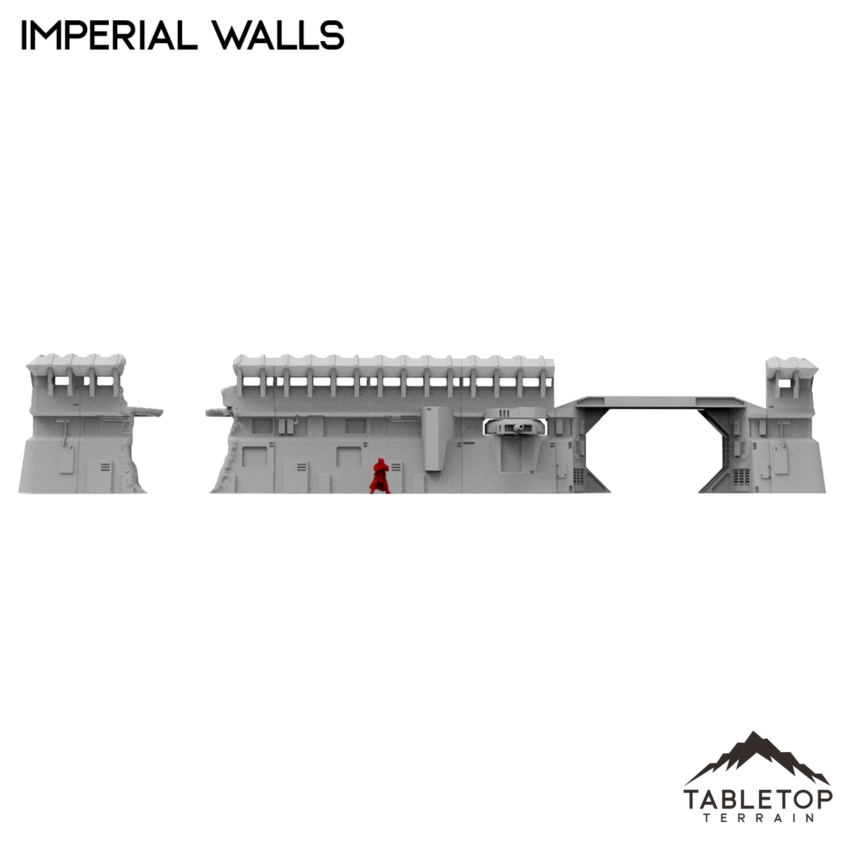 Tabletop Terrain Walls Imperial Walls - Imperial Base Builder