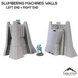 Tabletop Terrain Walls Left End Slumbering Machines Walls