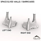 Tabletop Terrain Walls Left End Space Elves Walls / Barricades