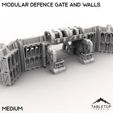 Tabletop Terrain Walls Medium Modular Defense Gate and Walls