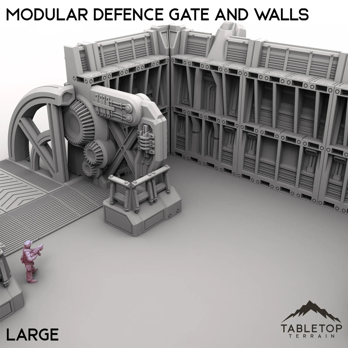 Tabletop Terrain Walls Modular Defense Gate and Walls
