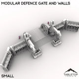 Tabletop Terrain Walls Modular Defense Gate and Walls