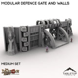 Tabletop Terrain Walls Modular Defense Gate and Walls