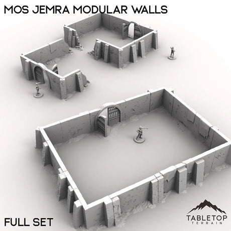 Tabletop Terrain Walls Mos Jemra Modular Walls