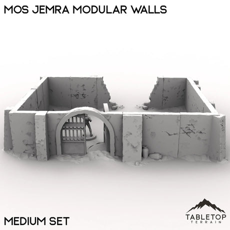 Tabletop Terrain Walls Mos Jemra Modular Walls
