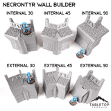 Tabletop Terrain Walls Necrontyr Walls