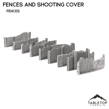 Tabletop Terrain Walls Ork Fences and Shooting Cover - Rivet City