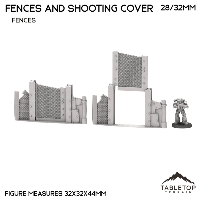 Tabletop Terrain Walls Ork Fences and Shooting Cover - Rivet City