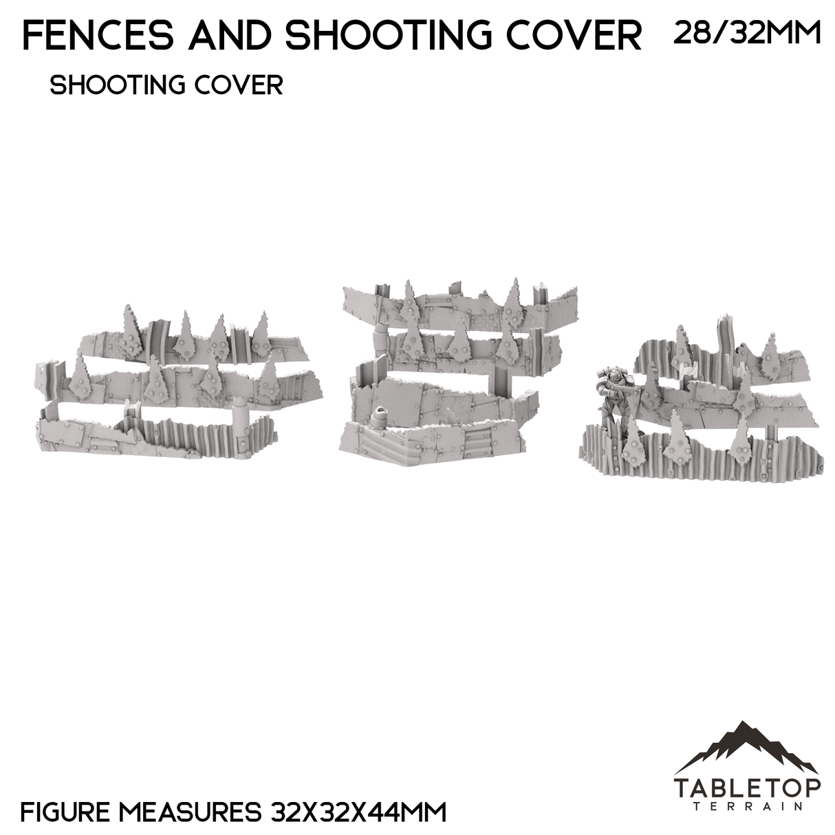 Tabletop Terrain Walls Ork Fences and Shooting Cover - Rivet City