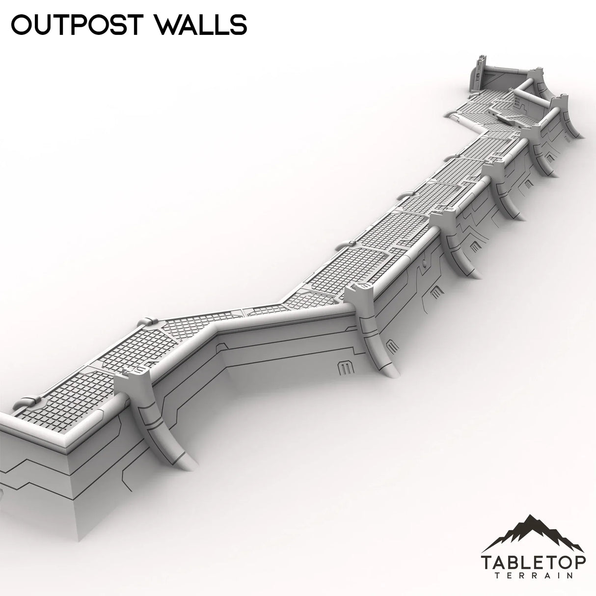 Tabletop Terrain Walls Outpost Walls