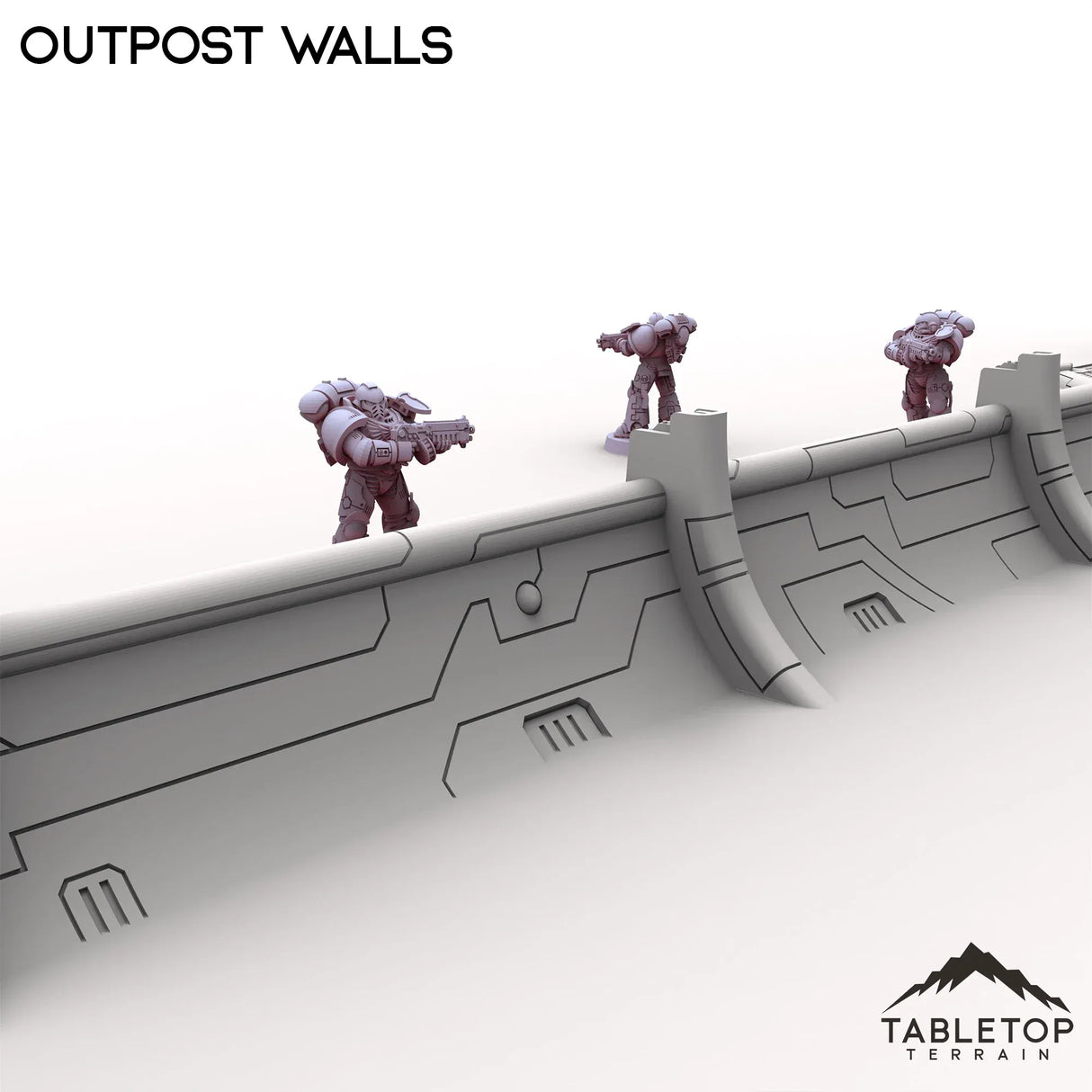 Tabletop Terrain Walls Outpost Walls