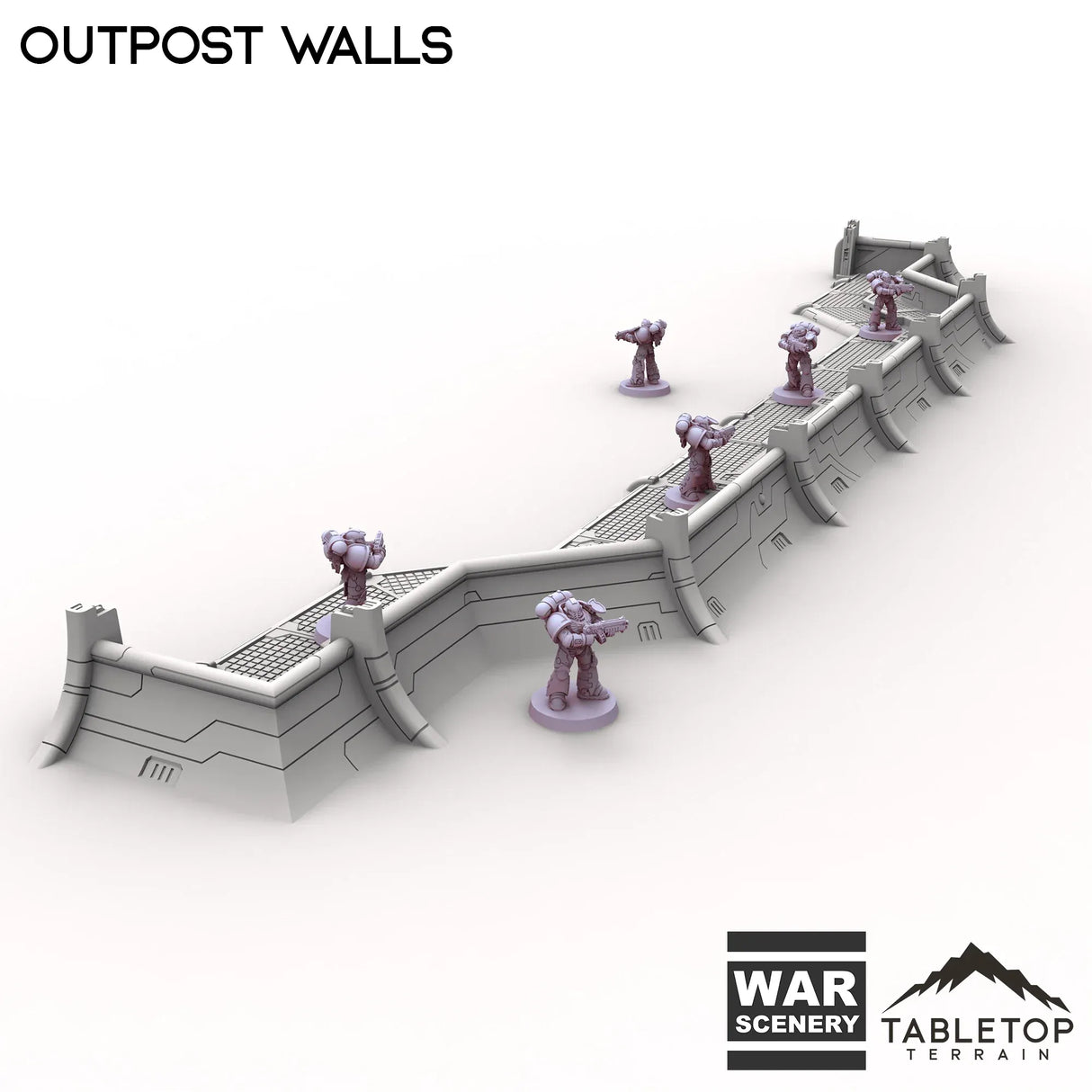 Tabletop Terrain Walls Outpost Walls