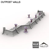 Tabletop Terrain Walls Outpost Walls