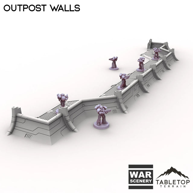 Tabletop Terrain Walls Outpost Walls