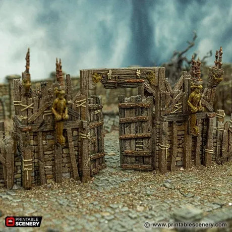 Tabletop Terrain Walls Ramshackle Gates