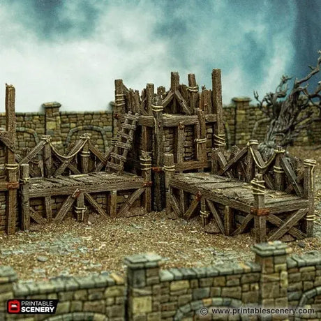 Tabletop Terrain Walls Ramshackle Ramparts