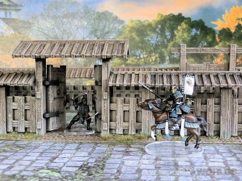 Tabletop Terrain Walls Samurai Wooden Wall Set