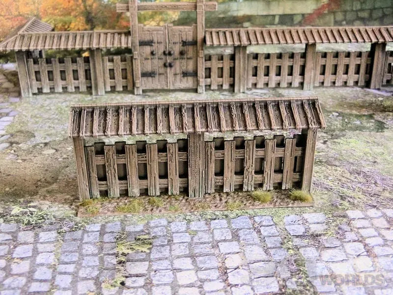 Tabletop Terrain Walls Samurai Wooden Wall Set