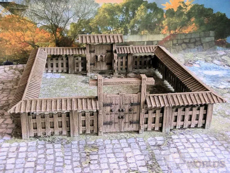 Tabletop Terrain Walls Samurai Wooden Wall Set