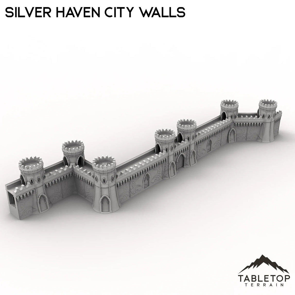 Tabletop Terrain Walls Silver Haven City Walls