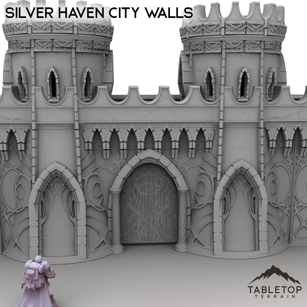 Tabletop Terrain Walls Silver Haven City Walls