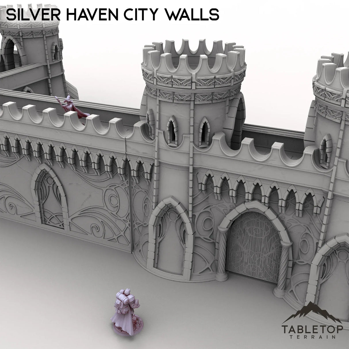 Tabletop Terrain Walls Silver Haven City Walls