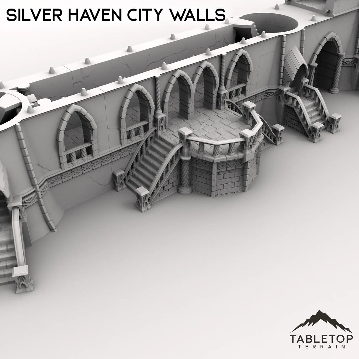 Tabletop Terrain Walls Silver Haven City Walls