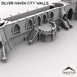Tabletop Terrain Walls Silver Haven City Walls
