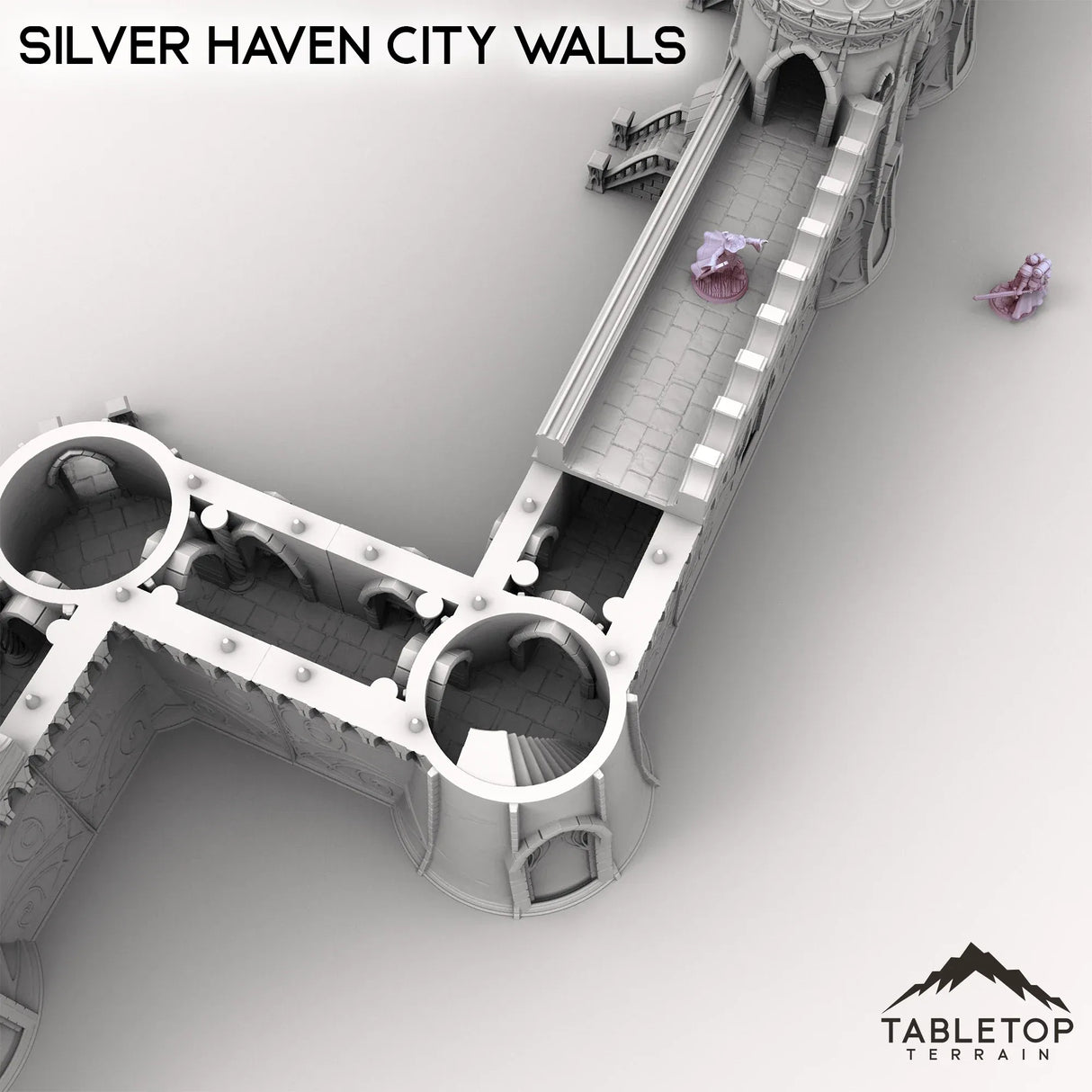 Tabletop Terrain Walls Silver Haven City Walls