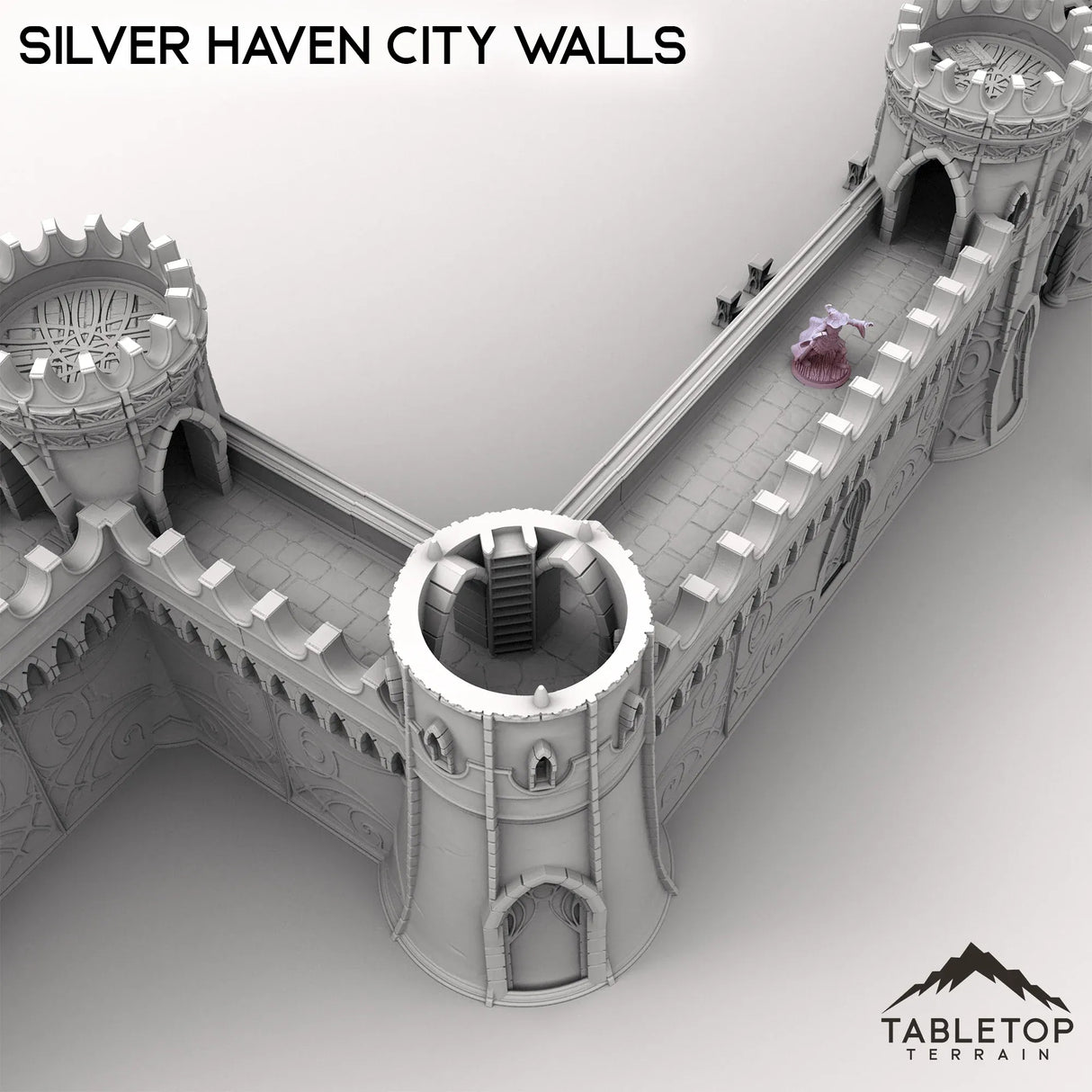 Tabletop Terrain Walls Silver Haven City Walls