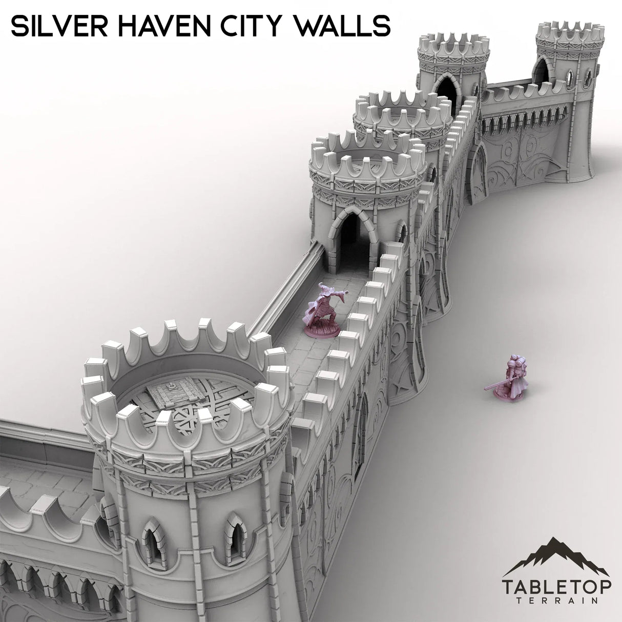 Tabletop Terrain Walls Silver Haven City Walls
