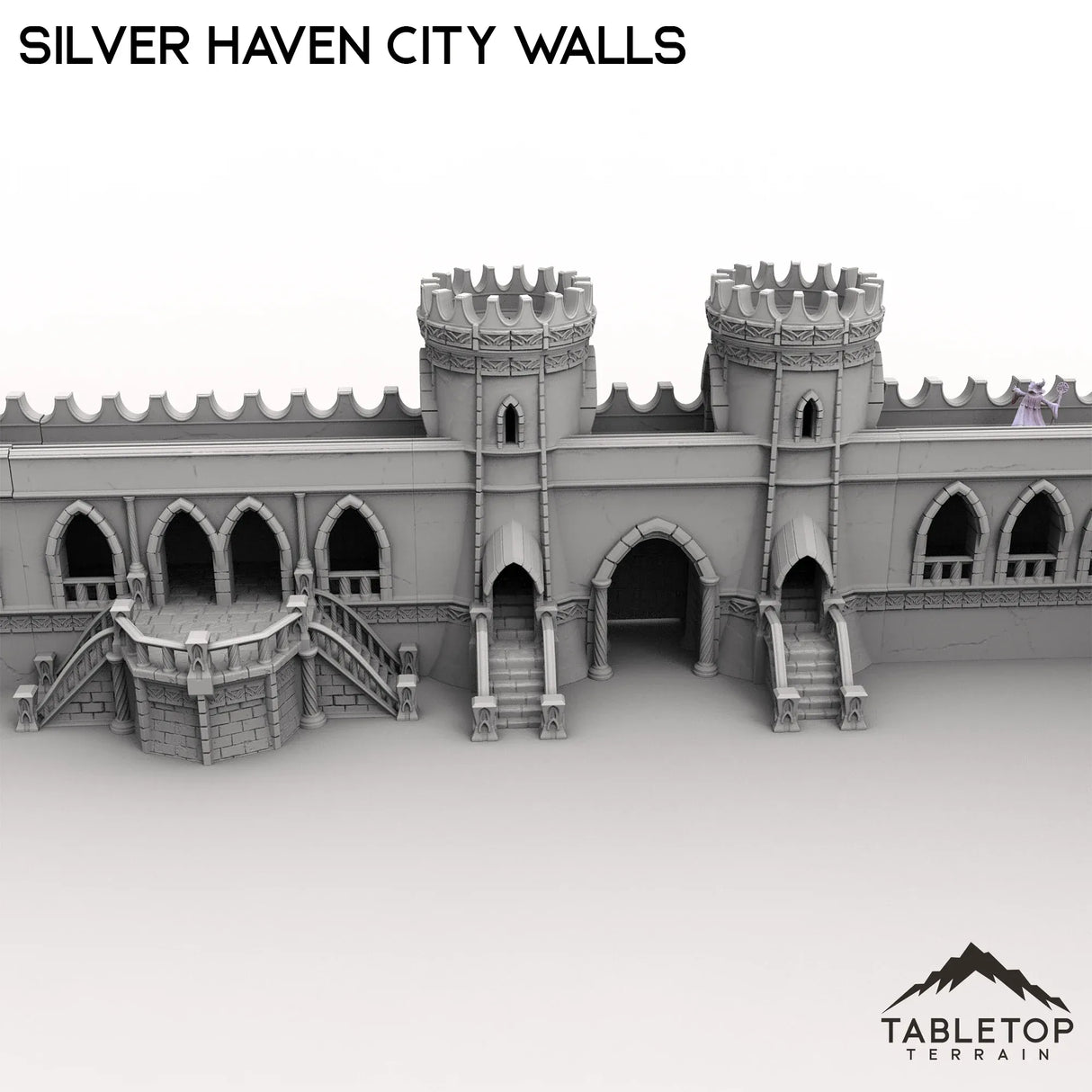 Tabletop Terrain Walls Silver Haven City Walls
