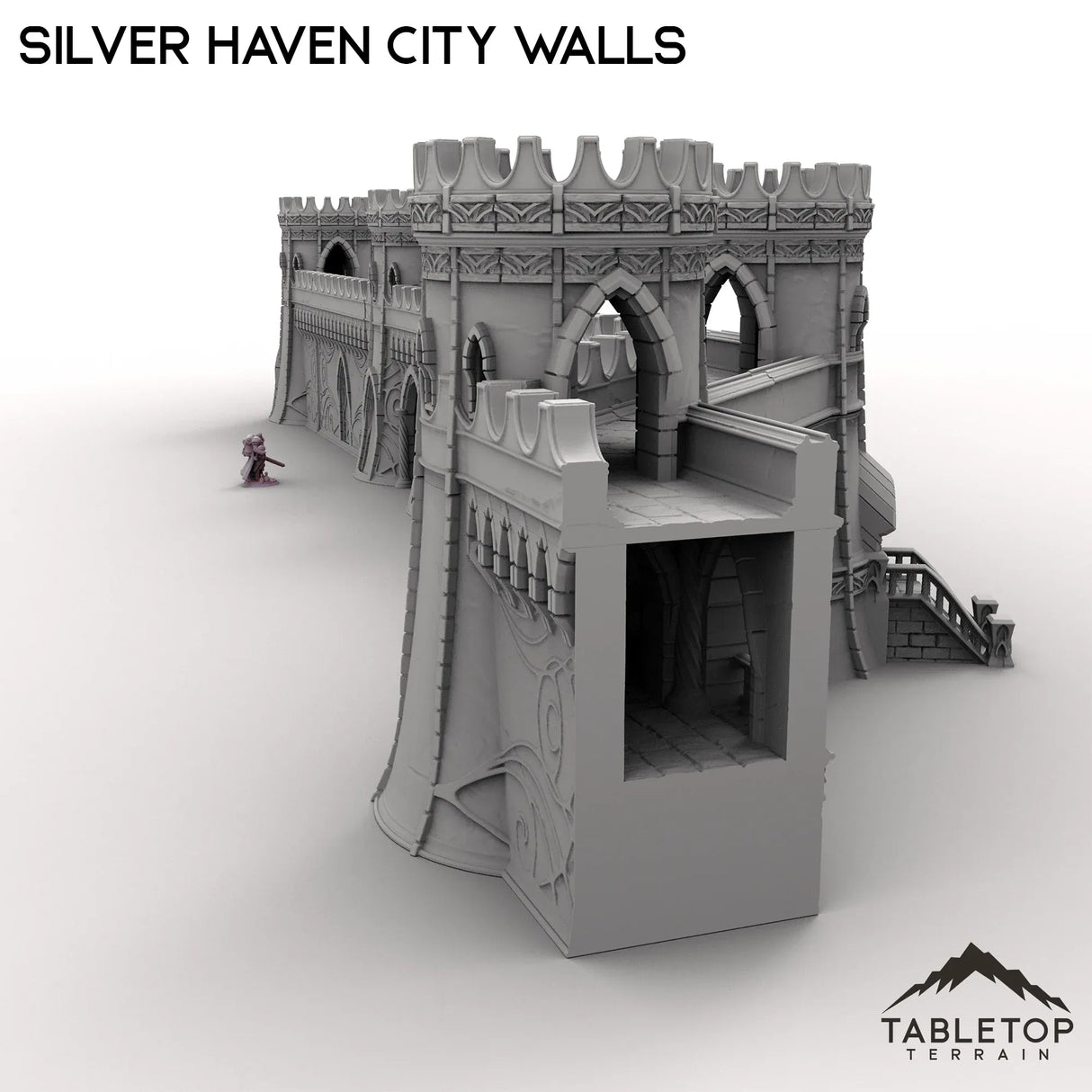 Tabletop Terrain Walls Silver Haven City Walls
