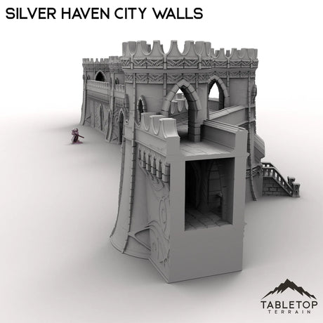 Tabletop Terrain Walls Silver Haven City Walls