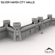 Tabletop Terrain Walls Silver Haven City Walls