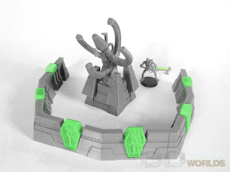 Tabletop Terrain Walls Slumbering Machines Defence Wall