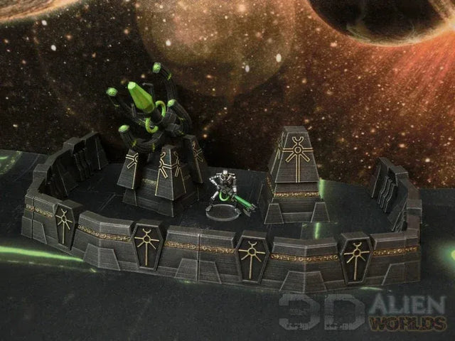 Tabletop Terrain Walls Slumbering Machines Defence Wall
