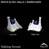 Tabletop Terrain Walls Space Elves Walls / Barricades