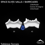 Tabletop Terrain Walls Space Elves Walls / Barricades