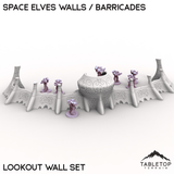 Tabletop Terrain Walls Space Elves Walls / Barricades