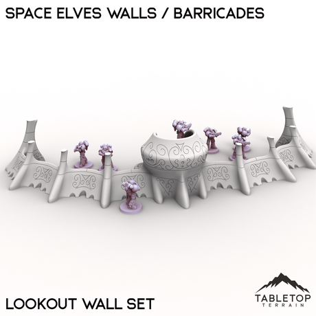 Tabletop Terrain Walls Space Elves Walls / Barricades