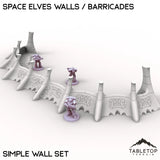 Tabletop Terrain Walls Space Elves Walls / Barricades