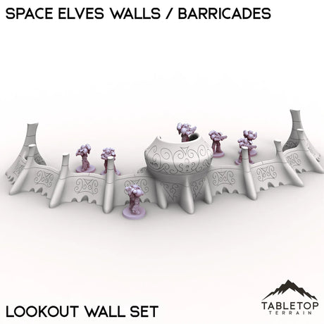 Tabletop Terrain Walls Space Elves Walls / Barricades
