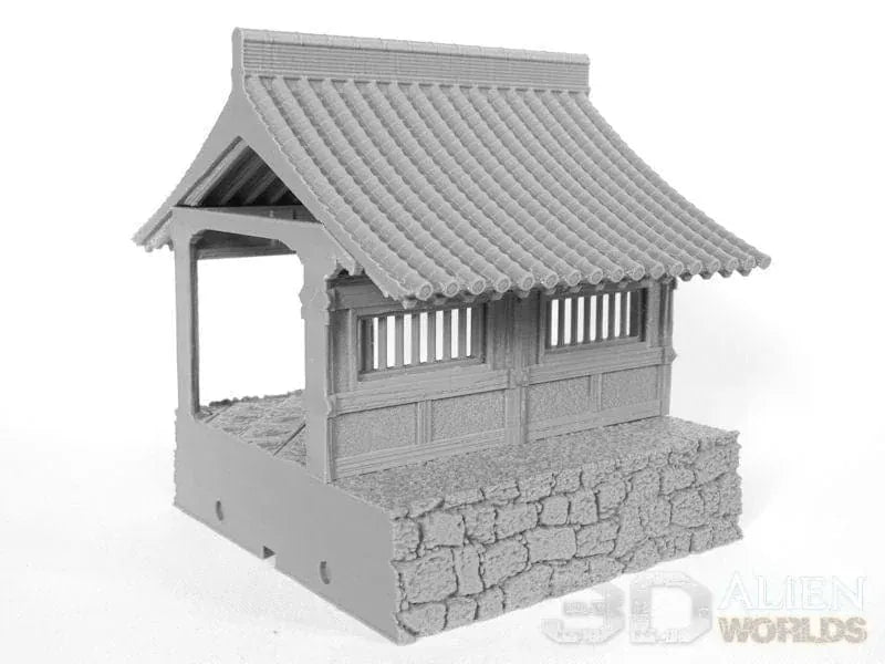 Tabletop Terrain Walls Straight Wall Samurai Temple Wall Set