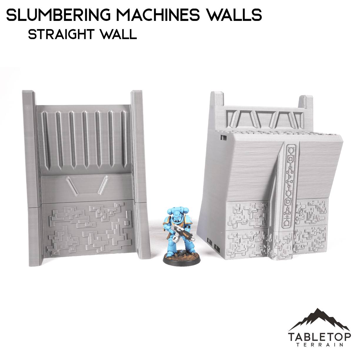 Tabletop Terrain Walls Straight Wall Slumbering Machines Walls