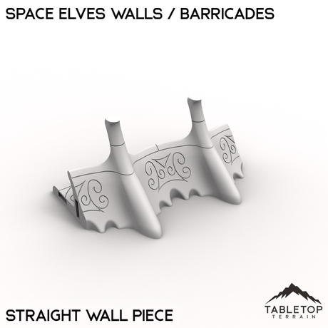 Tabletop Terrain Walls Straight Wall Space Elves Walls / Barricades