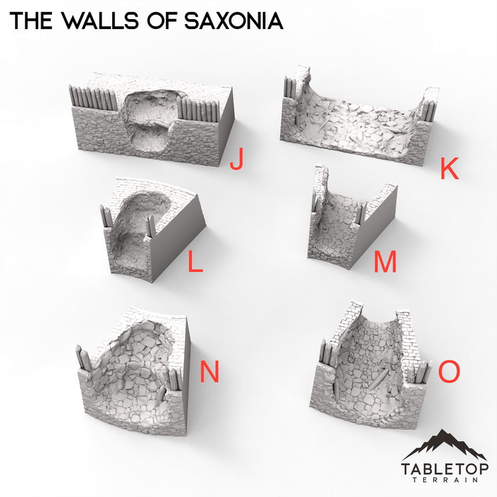 Tabletop Terrain Walls The Walls of Saxonia - Kingdom of Saxonia